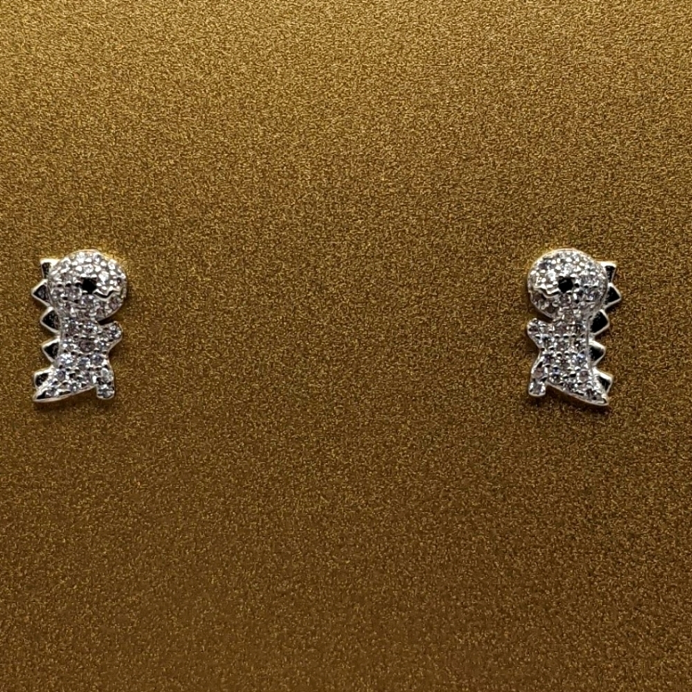 Dinosaur sterling silver stud earrings